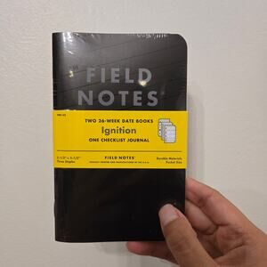 New Sealed Field Notes 3 Pack Limited Edition Ignition 2 Date and 1 Checklist